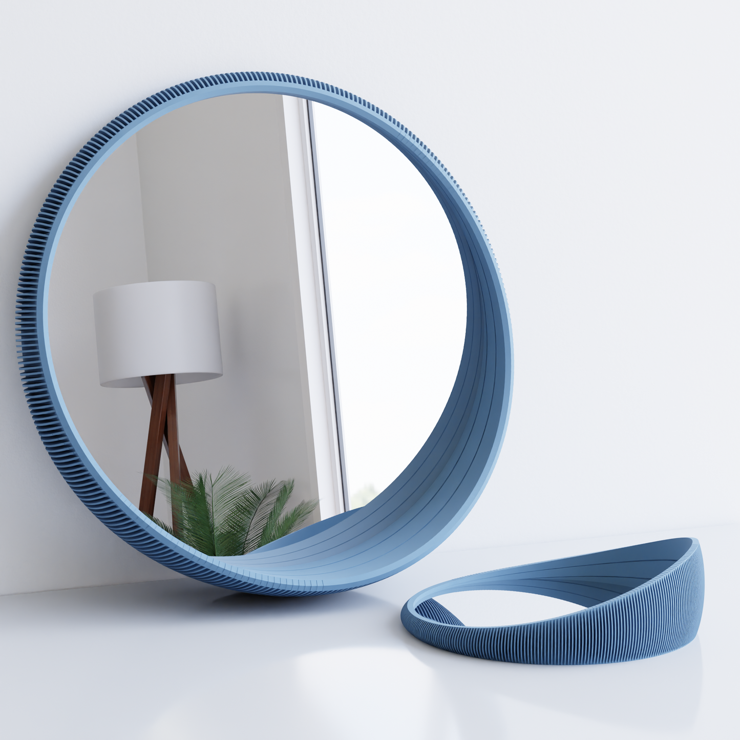 BUBBLE Mirror Minimalist Curved Frame Eco-Friendly Wall Decor-7