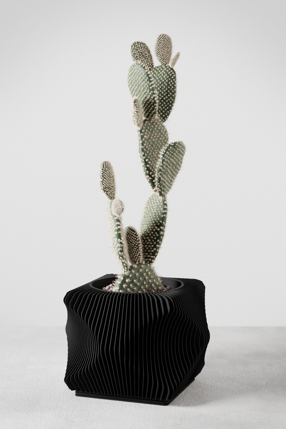 Xenova Spiral Planter with Drainage Modern Indoor Outdoor Pot-0