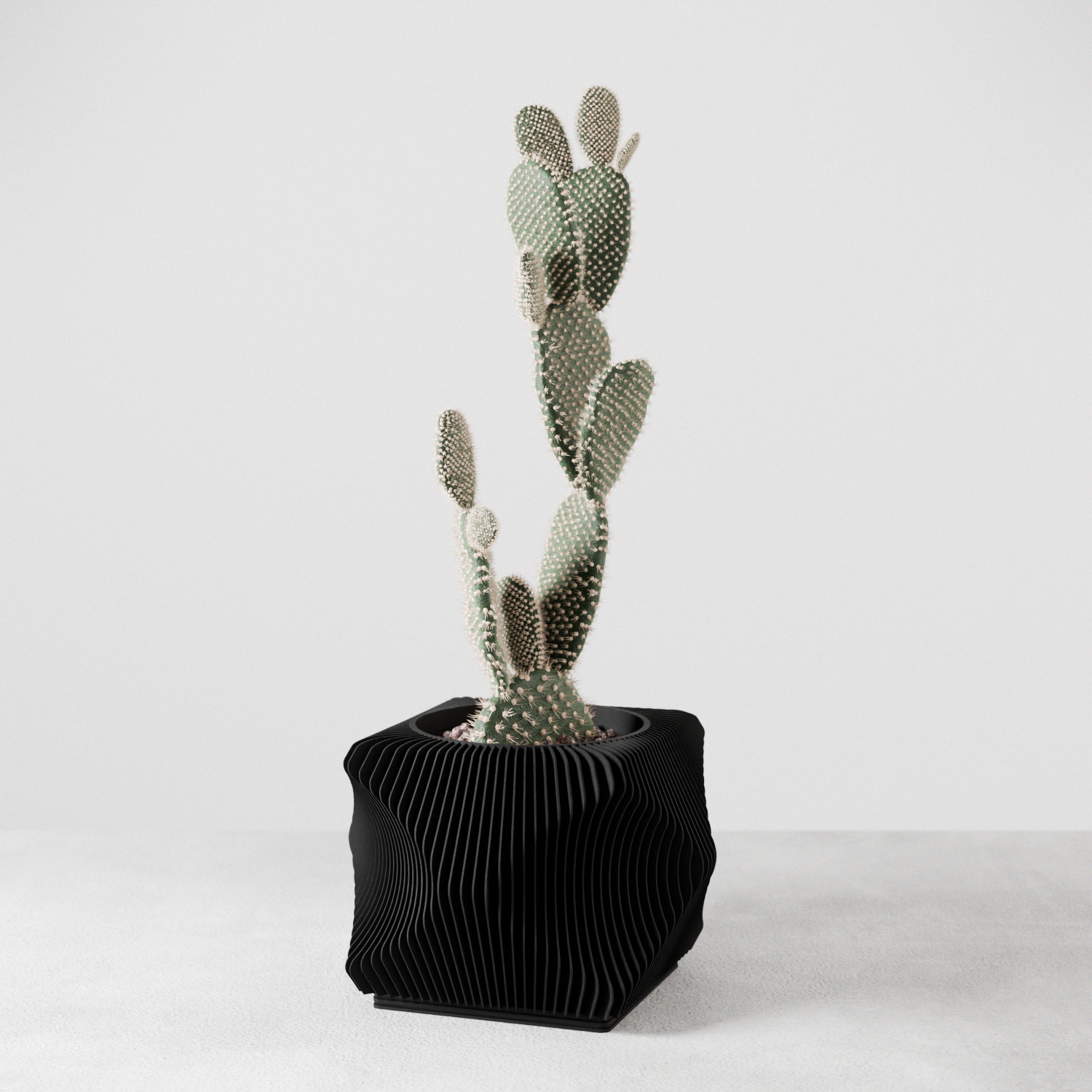 Xenova Spiral Planter with Drainage Modern Indoor Outdoor Pot-1